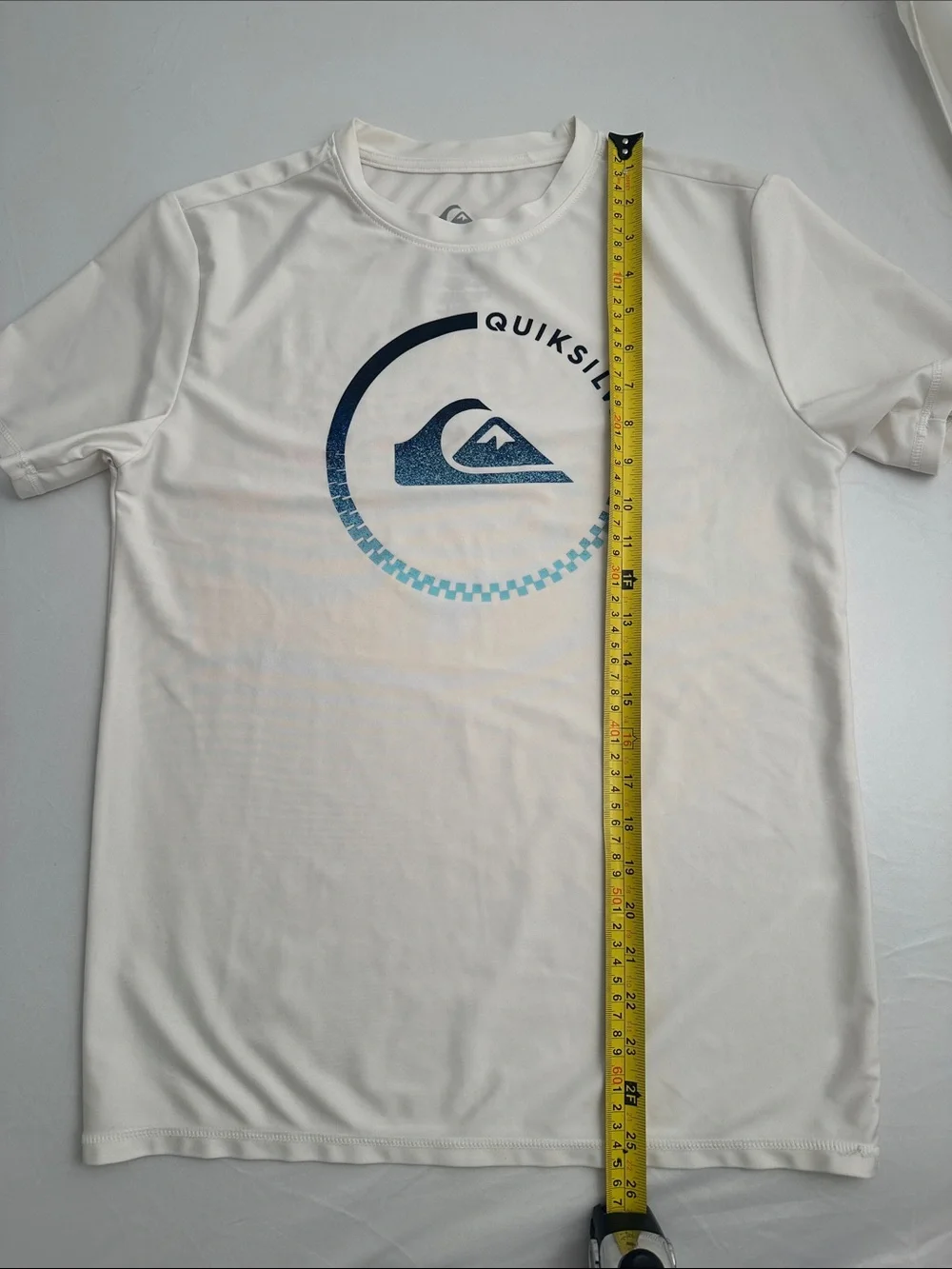 Quicksilver white rash guard L